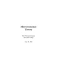 Microeconomic Theory by Giri Parameswaran