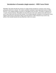 Introduction to economics (single-semester): OER course packet by David Owens