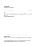 Research methods & statistics for psychology: OER course packet by Benjamin Le